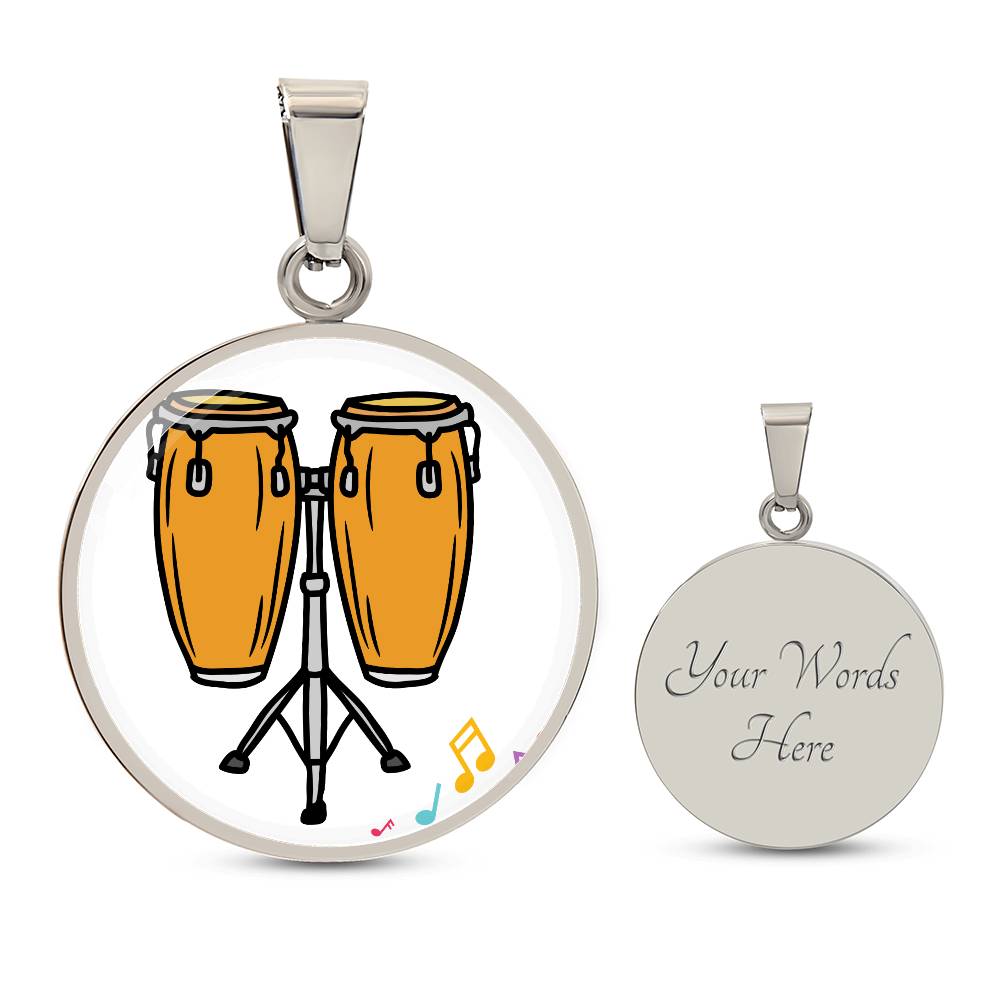 Conga drum necklace