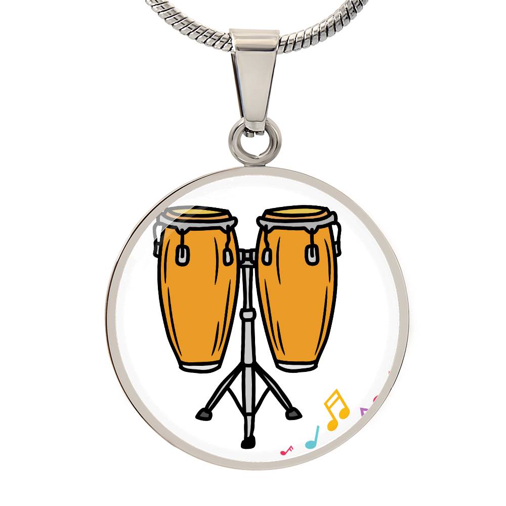 Conga drum necklace