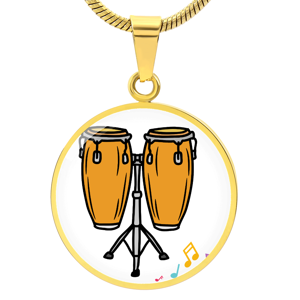 Conga drum necklace